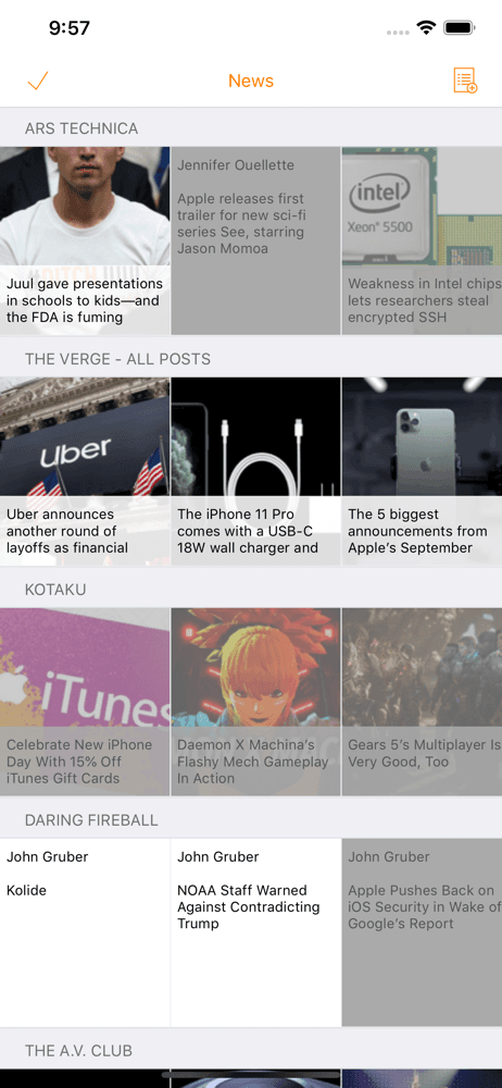 Heartfeed RSS Reader screenshot 1