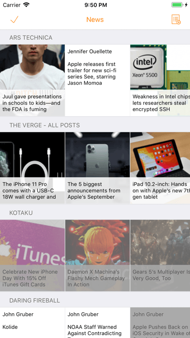 Heartfeed RSS Reader screenshot 1