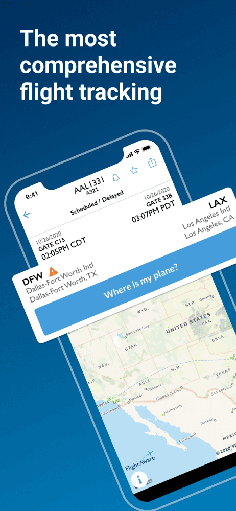 FlightAware Flight Tracker screenshot 1