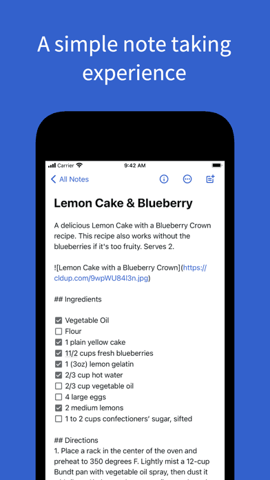 Simplenote screenshot 1