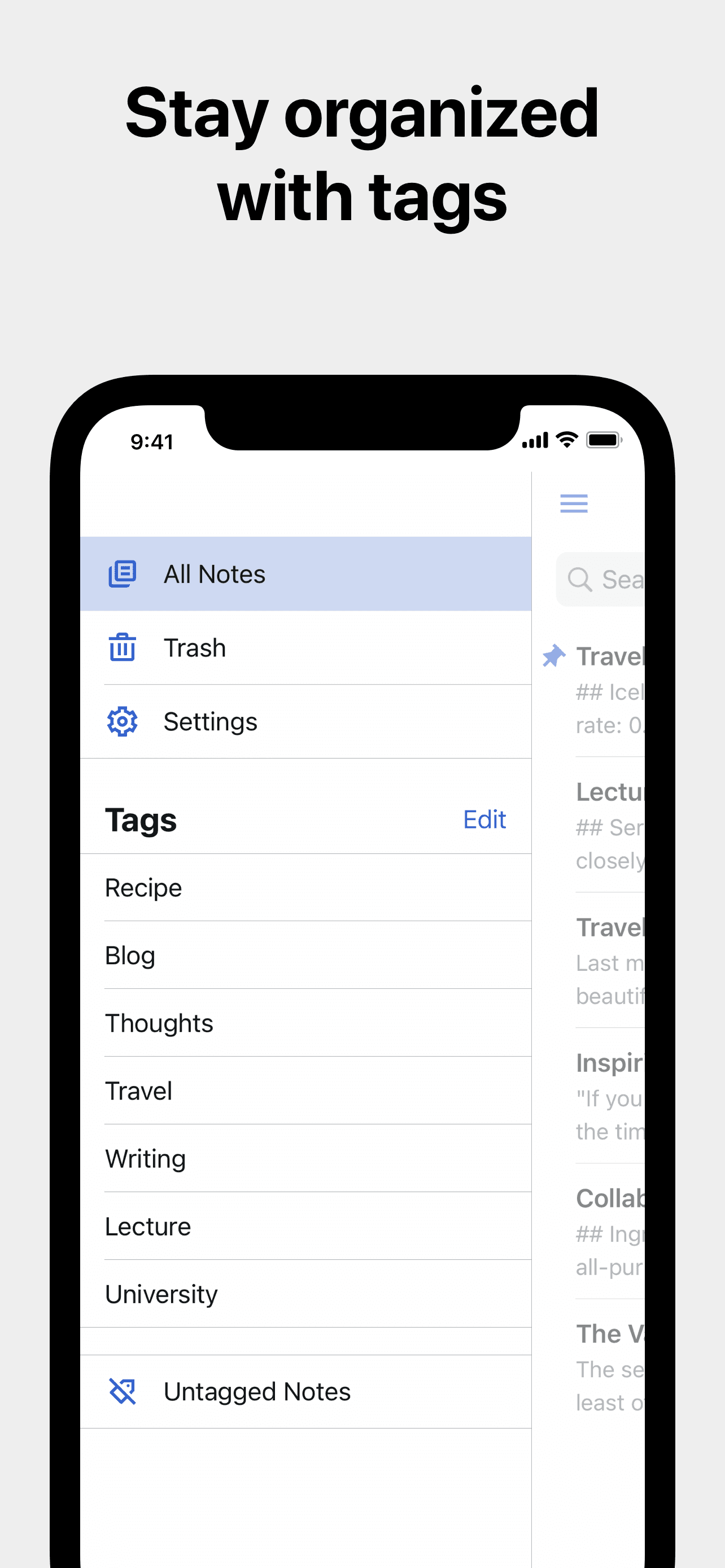 Simplenote screenshot 2