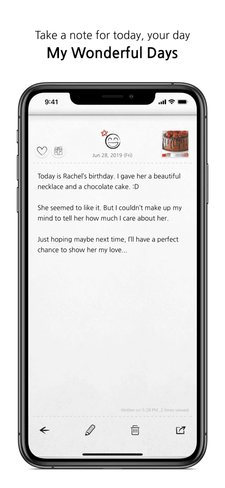 My Wonderful Days Journal screenshot 1