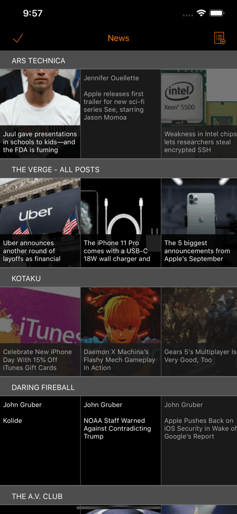 Heartfeed RSS Reader screenshot 2
