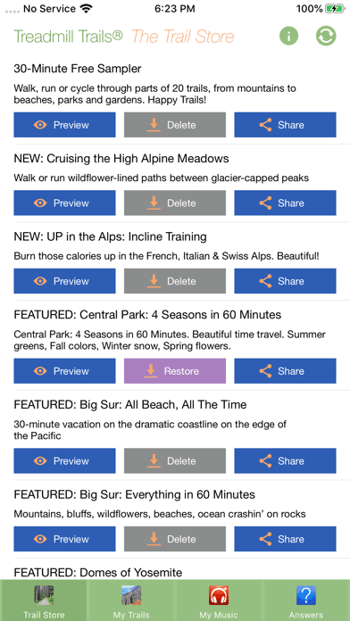 Treadmill Trails screenshot 2