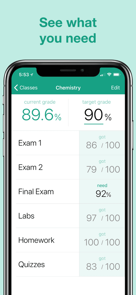 Grades - Grade Calculator, GPA screenshot 2