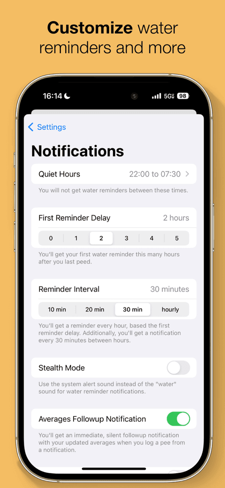 P App - Water Reminder screenshot 2