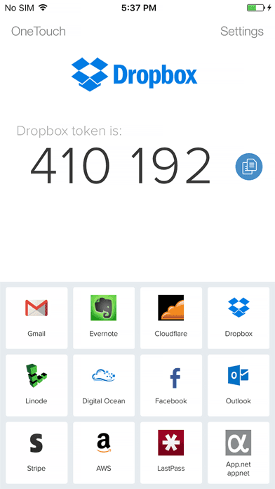 Twilio Authy screenshot 2