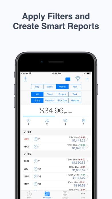 atWork Hours & Pay Tracker screenshot 2