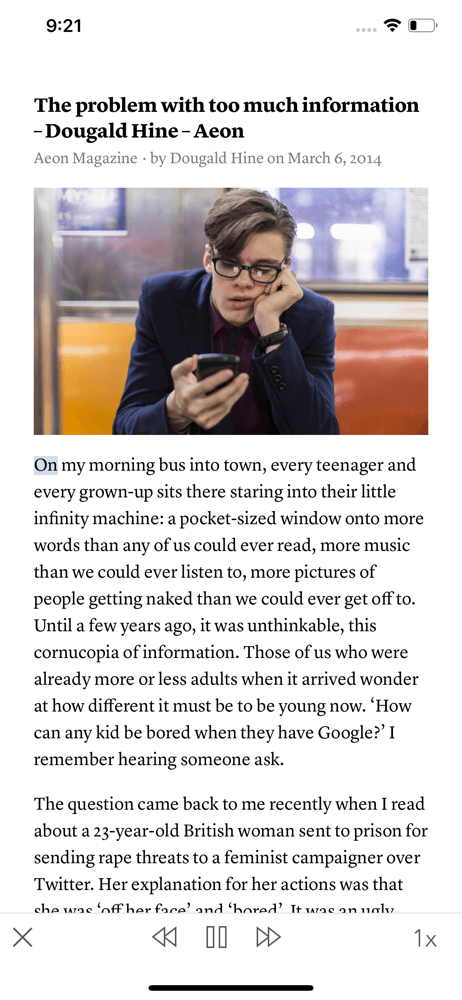 Instapaper screenshot 3