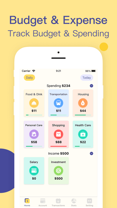 Budget app - spending tracker screenshot 1