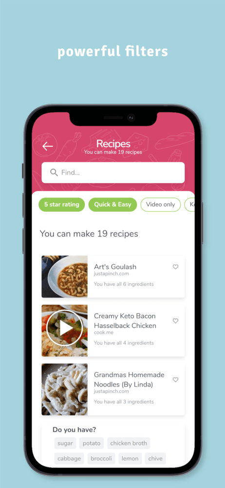 SuperCook Recipe By Ingredient screenshot 3