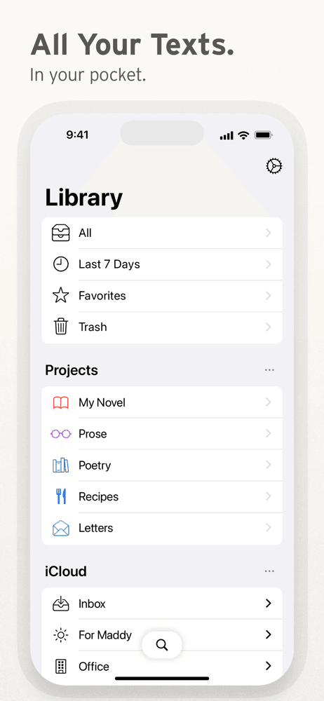 Ulysses Mobile screenshot 1