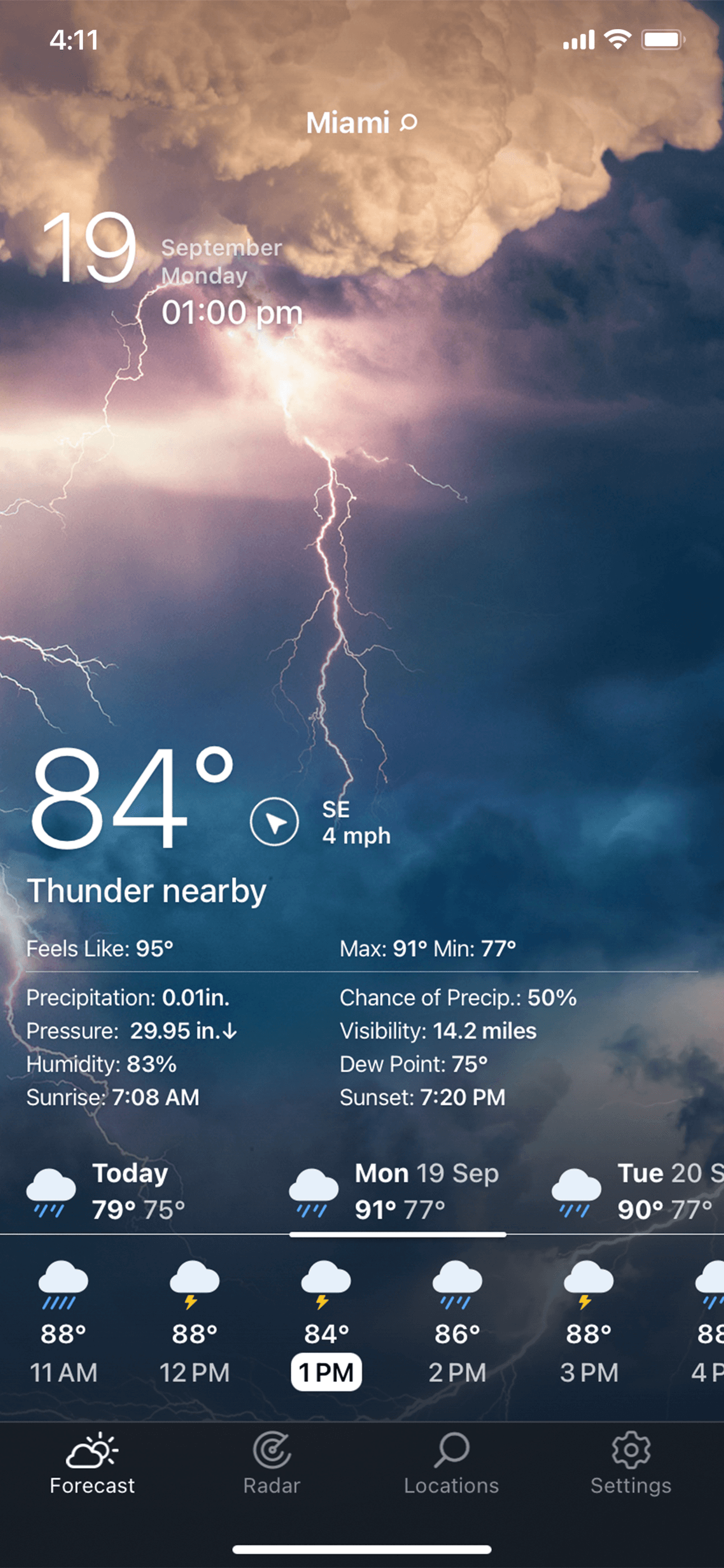 Weather Live° - Local Forecast screenshot 2