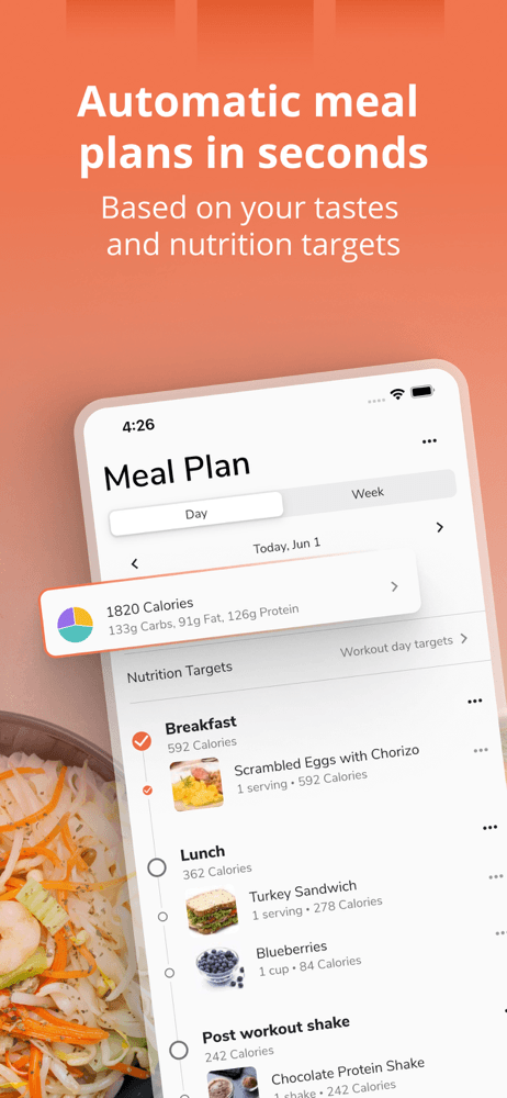 Eat This Much - Meal Planner screenshot 1