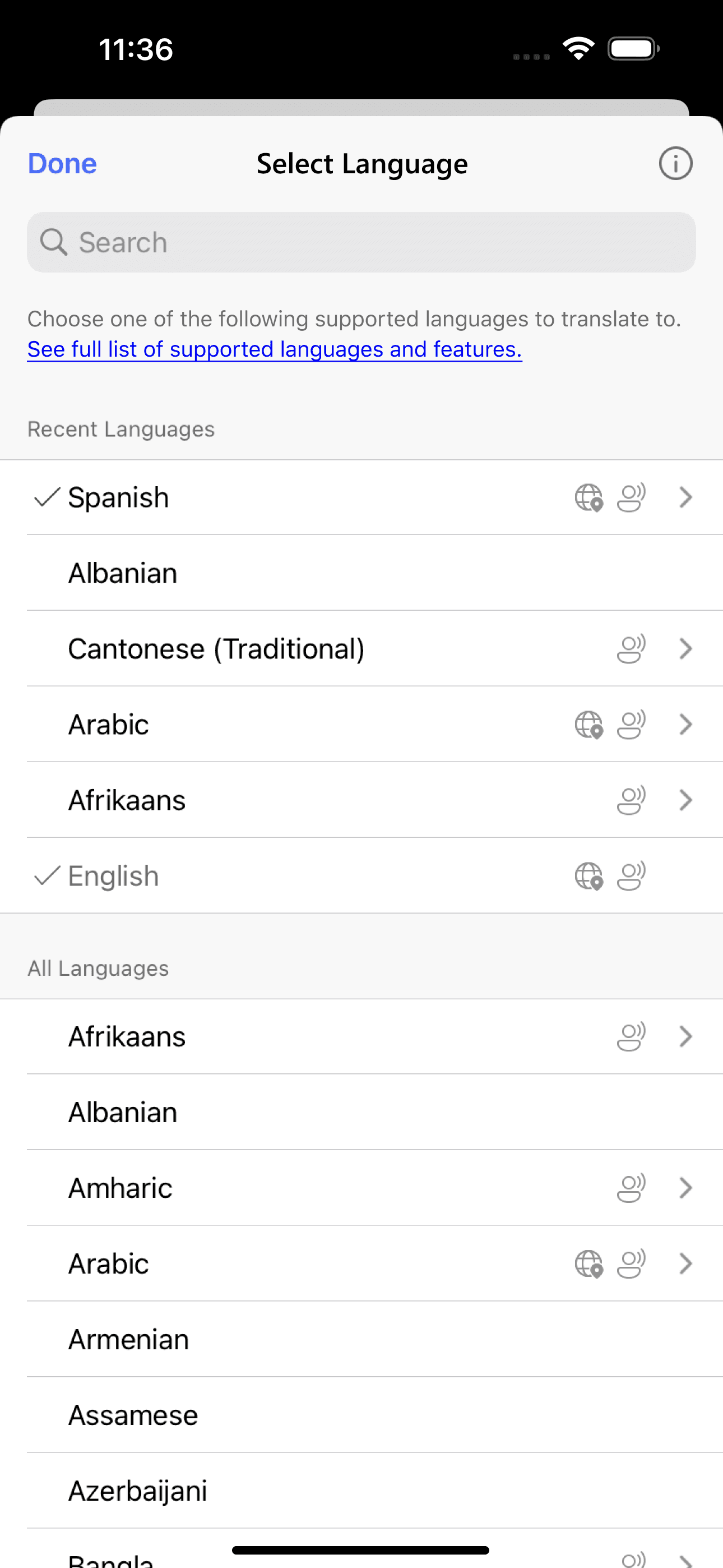 Microsoft Translator screenshot 1