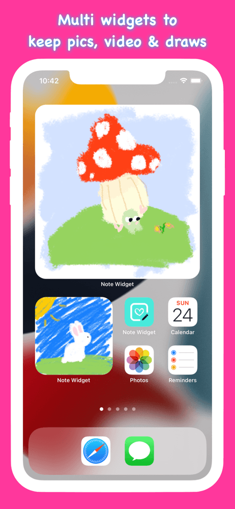 Note Widget - Love Drawing screenshot 1