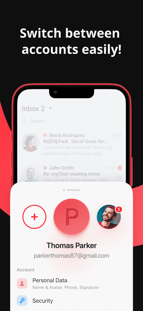 myMail box: email client app screenshot 1
