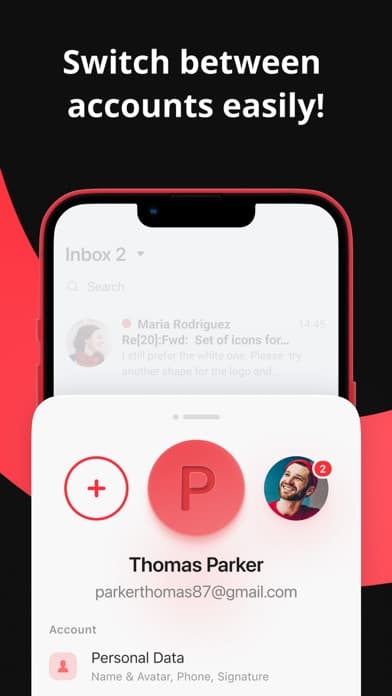 myMail box: email client app screenshot 1