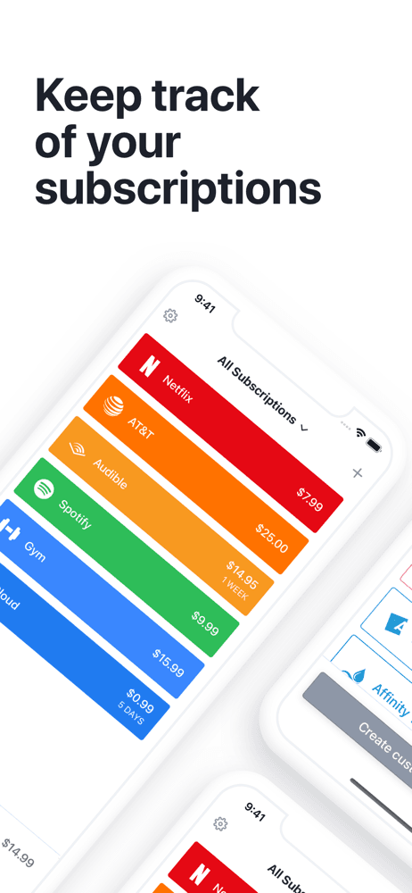 Bobby - Track subscriptions screenshot 1