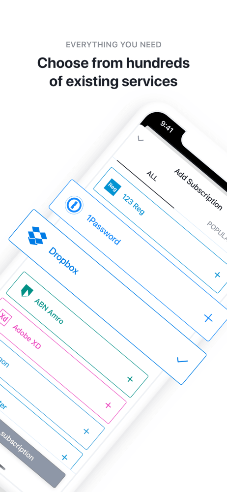 Bobby - Track subscriptions screenshot 2
