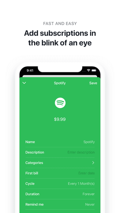 Bobby - Track subscriptions screenshot 3