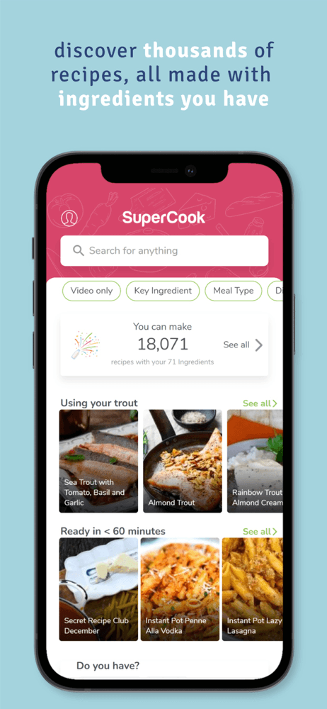 SuperCook Recipe By Ingredient screenshot 2