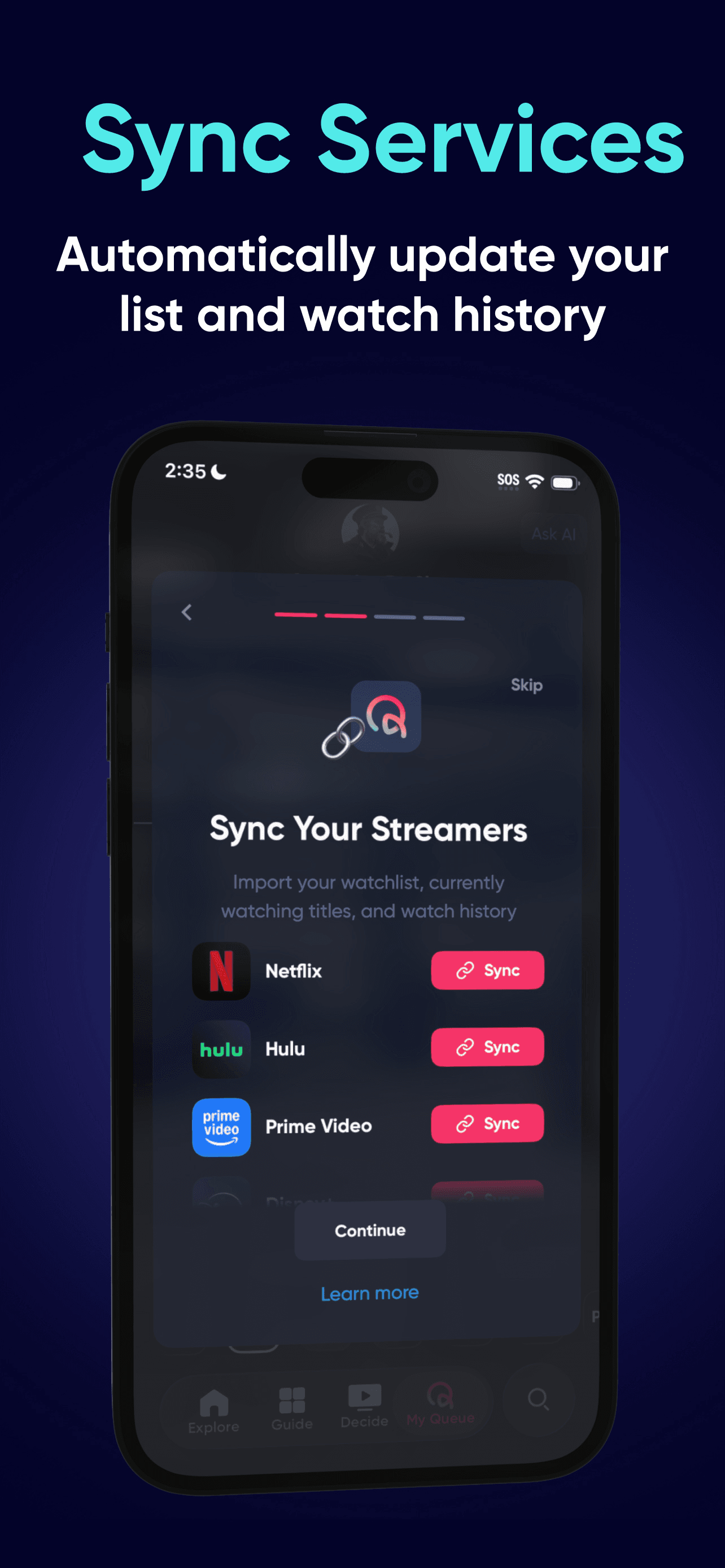 Queue - Find Movies & Shows screenshot 2