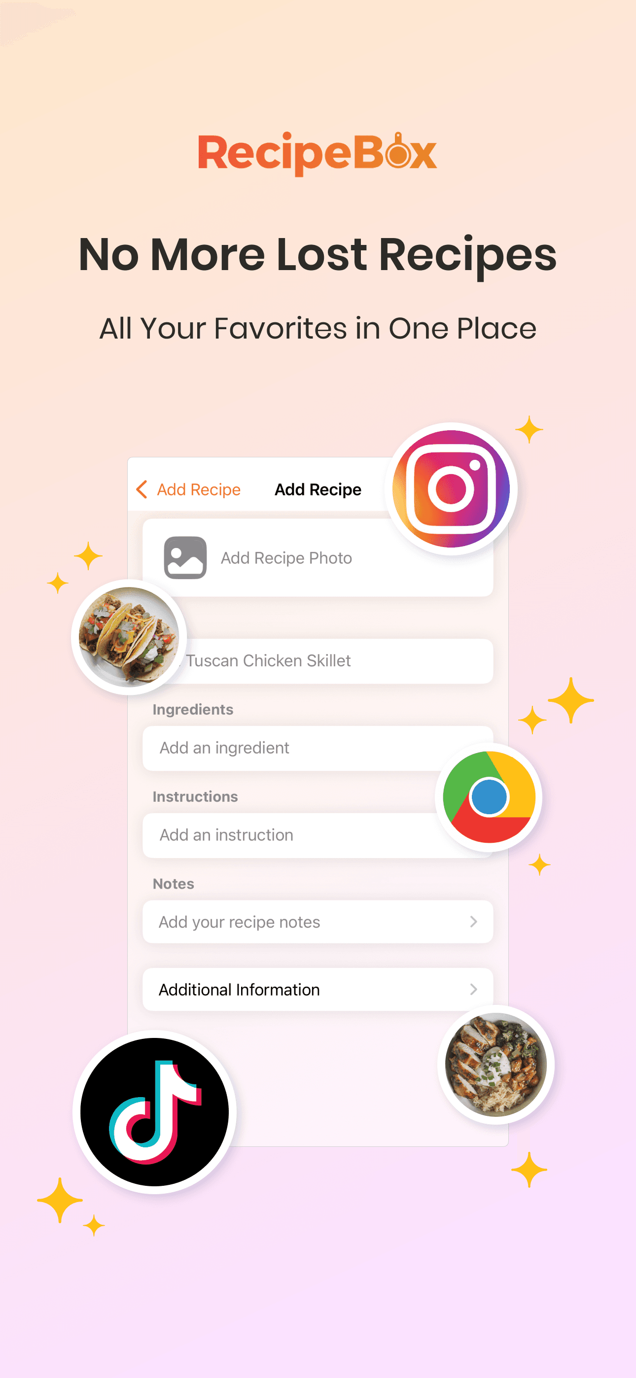 RecipeBox - Save Your Recipes! screenshot 1