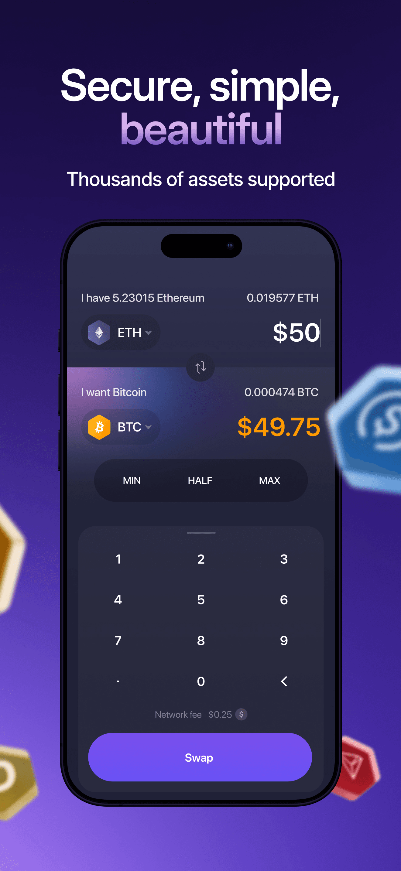 Exodus: Crypto Bitcoin Wallet screenshot 3