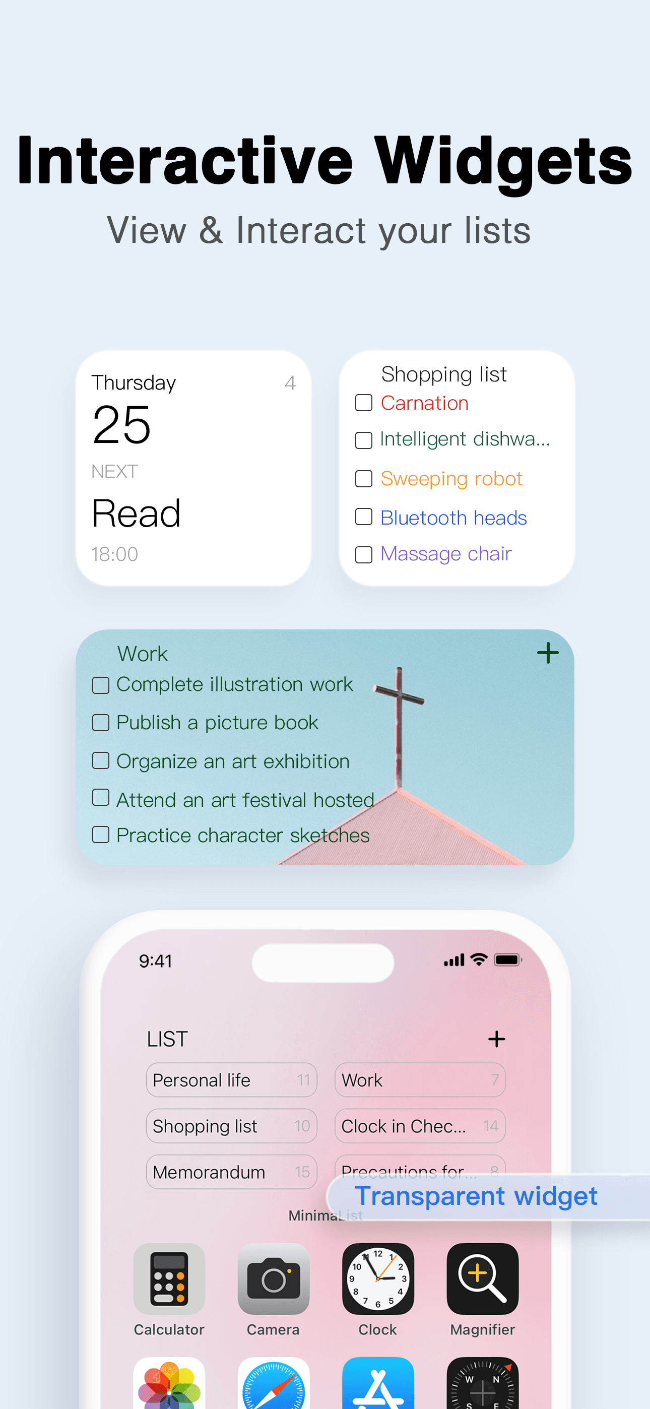 To Do List MinimaList & Widget screenshot 2