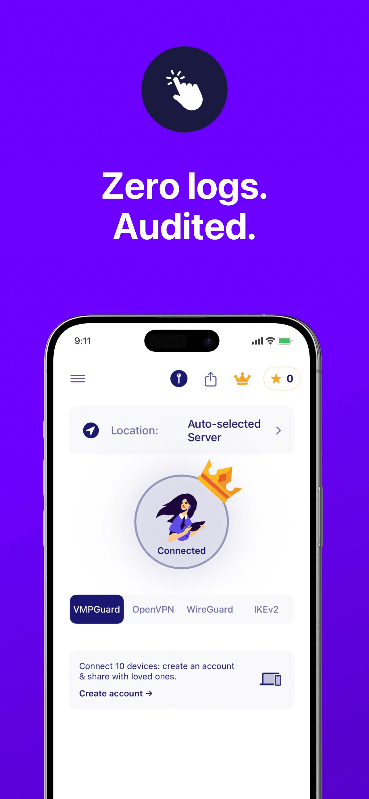 VMP VPN: Fast Unlimited Proxy screenshot 1