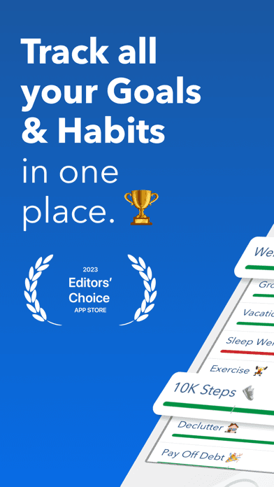 Strides: Habit Tracker + Goals screenshot 1