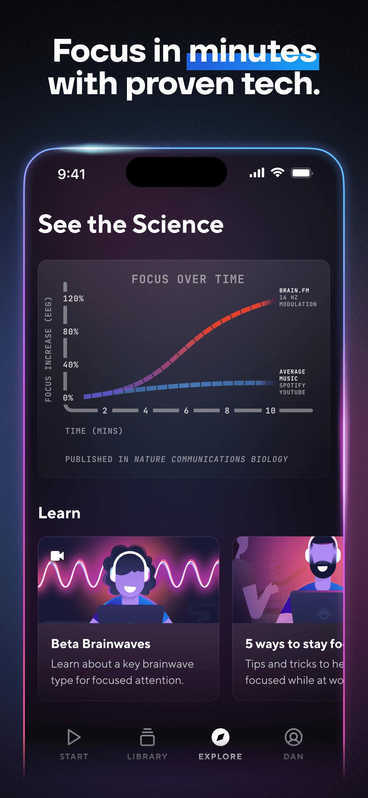 Brain.fm: Focus & Sleep Music screenshot 3