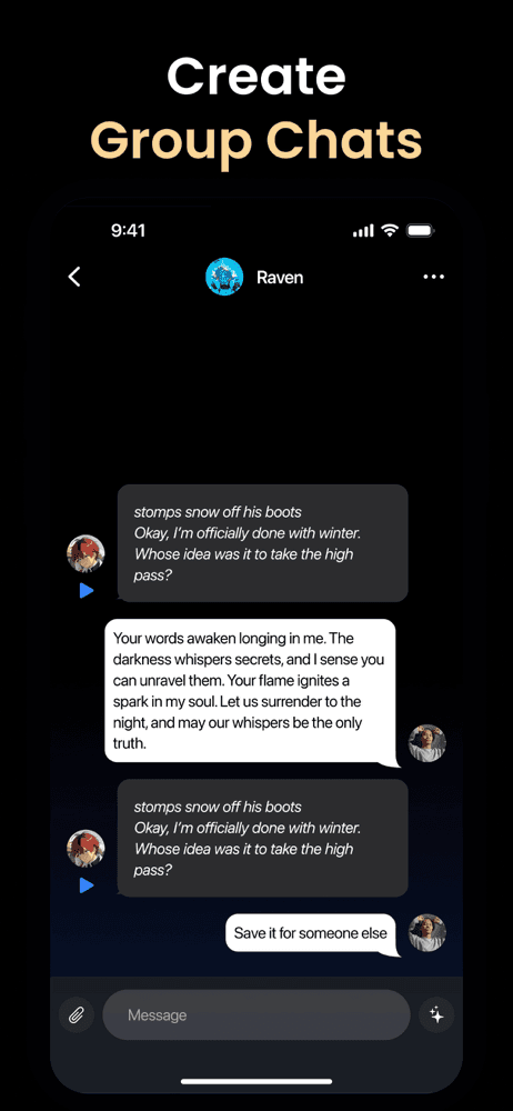 TalkZ: AI Chat with Character screenshot 3