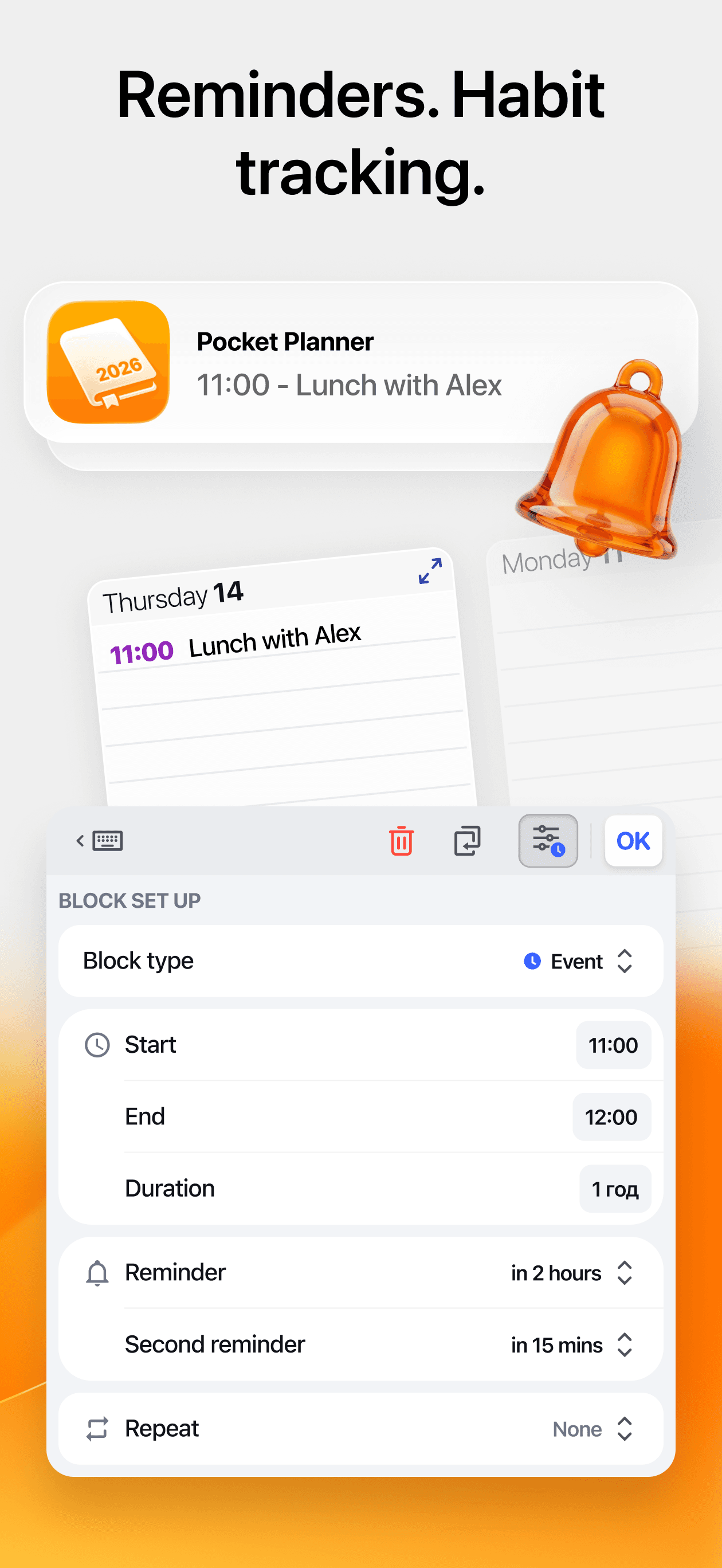 Pocket Planner, Calendar, Note screenshot 3