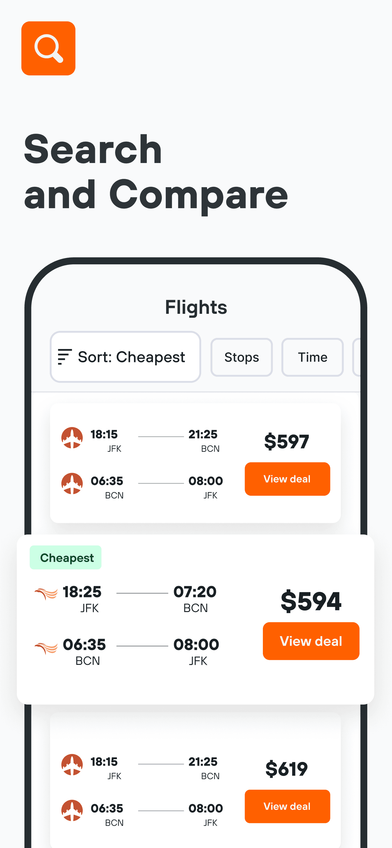 KAYAK: Flights, Hotels & Cars screenshot 3