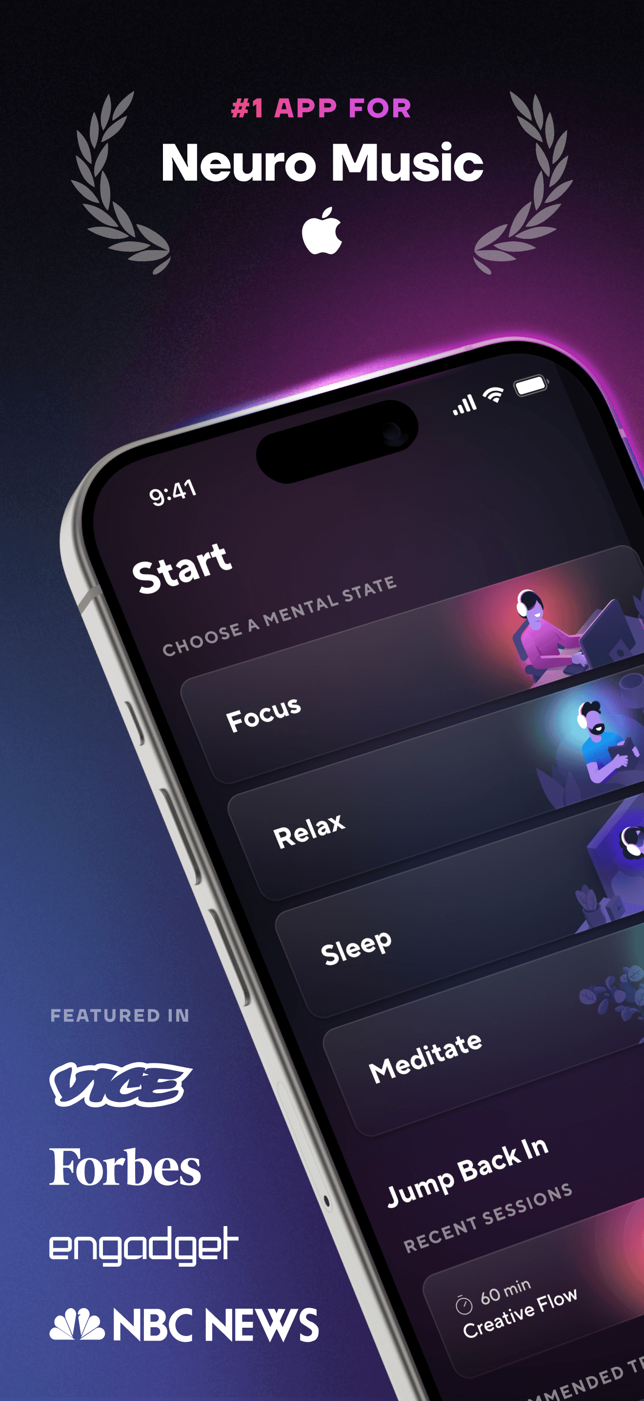 Brain.fm: Focus & Sleep Music screenshot 1