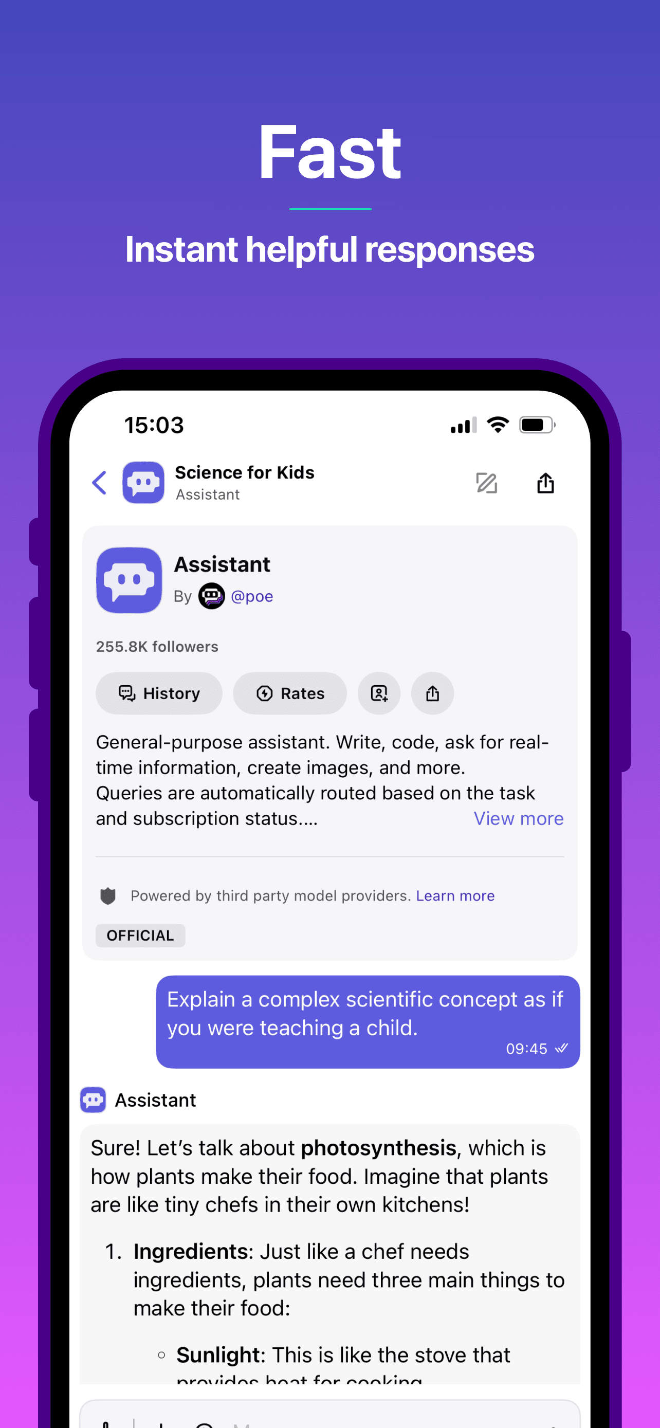 Poe – Fast AI Chat screenshot 1