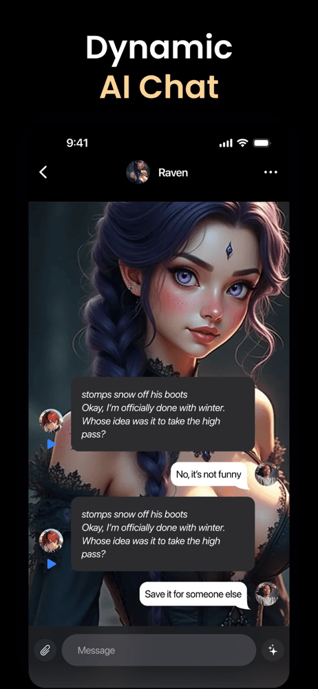 TalkZ: AI Chat with Character screenshot 1