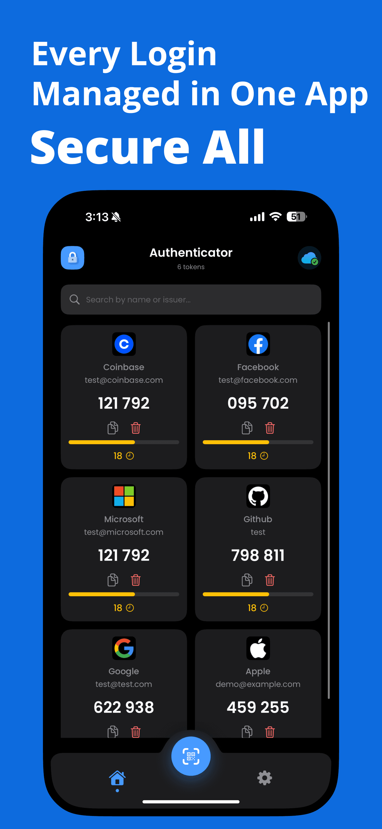 Authenticator App† screenshot 2