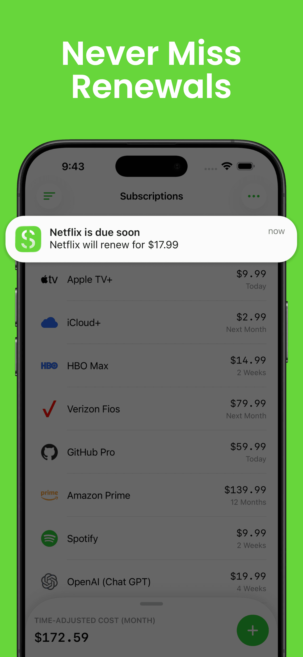 Subscription Manager - Bills screenshot 3