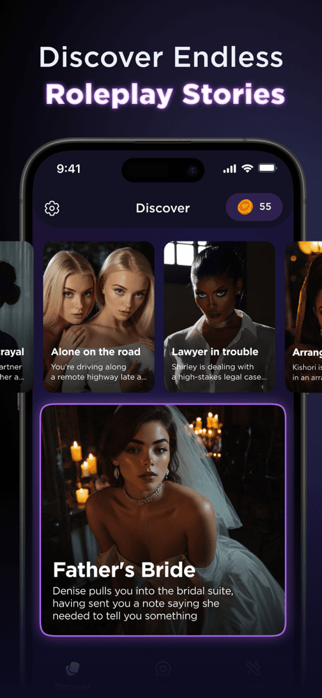 Lovevo: AI Character Stories screenshot 1