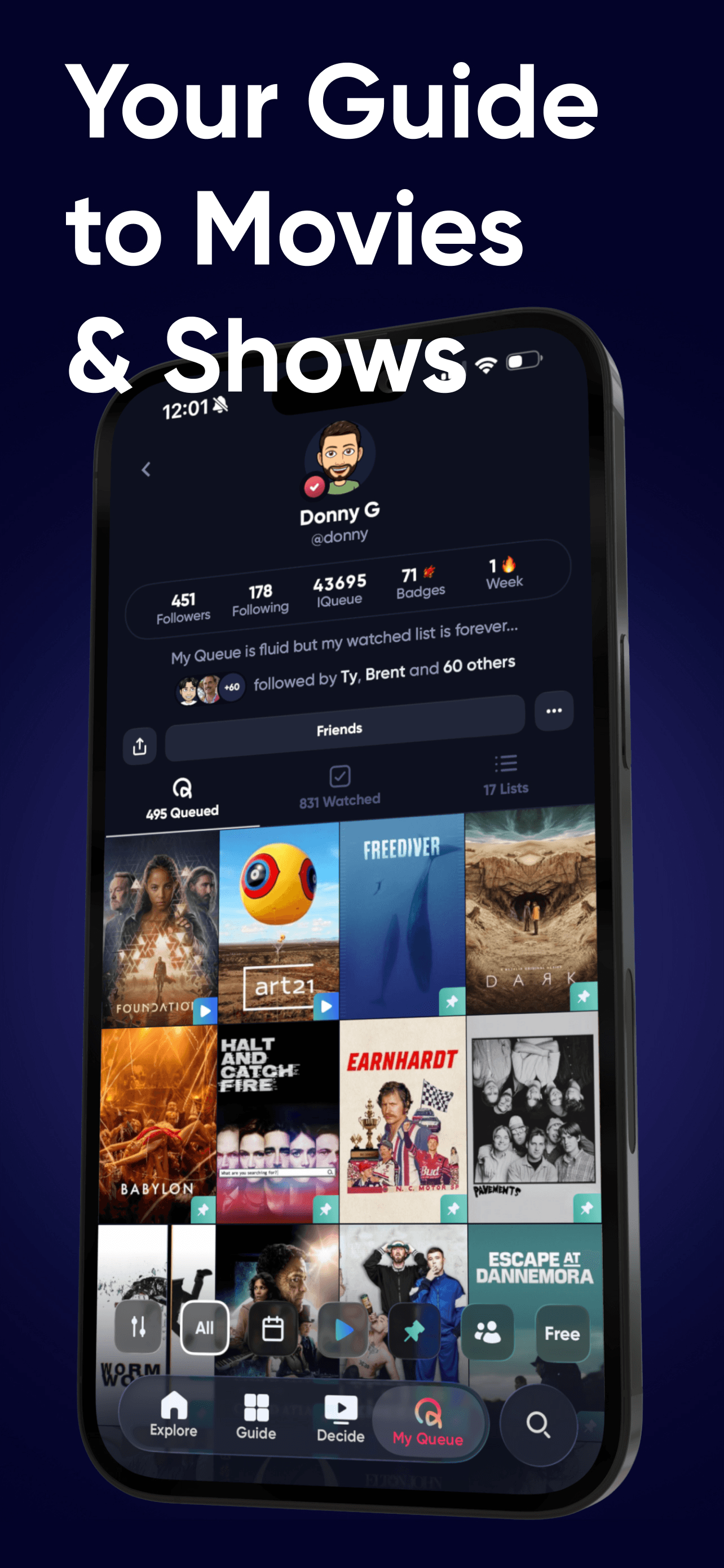 Queue - Find Movies & Shows screenshot 1