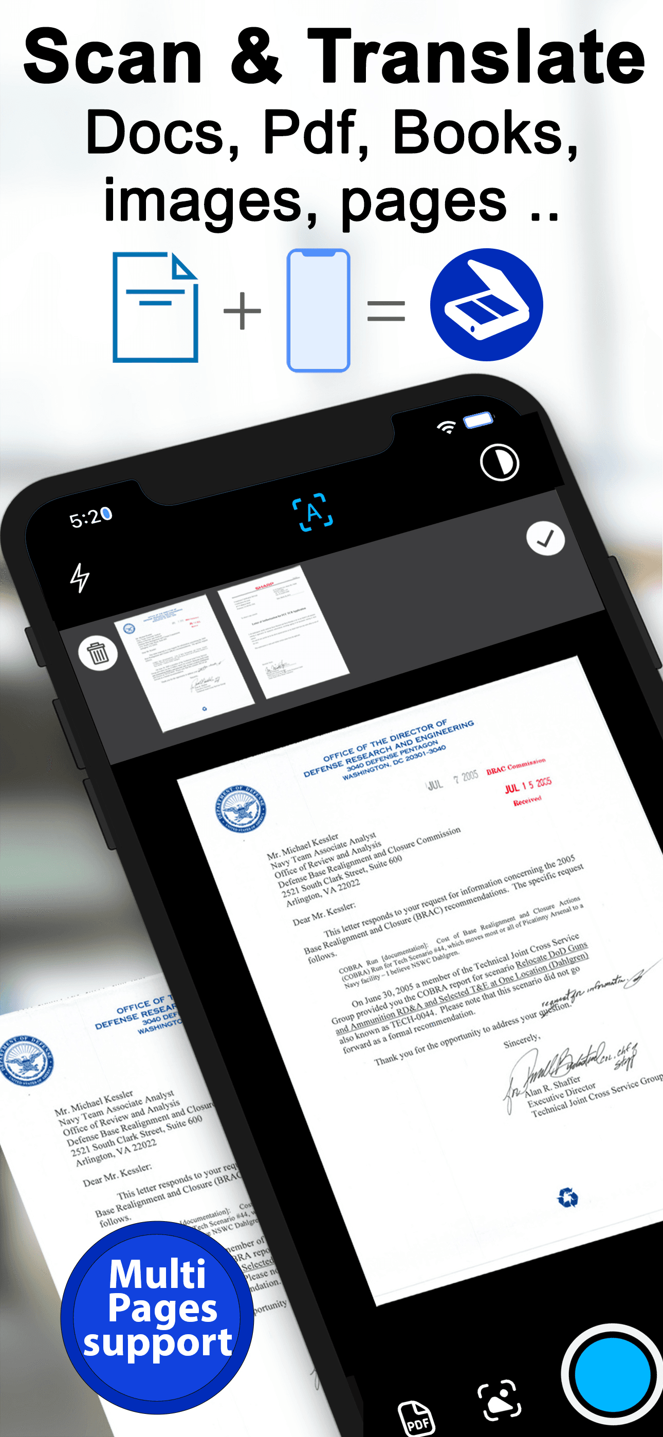 Scanner Translator ترجمه مترجم screenshot 1