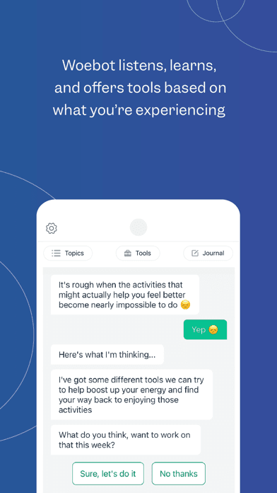 Woebot: The Mental Health Ally screenshot 3