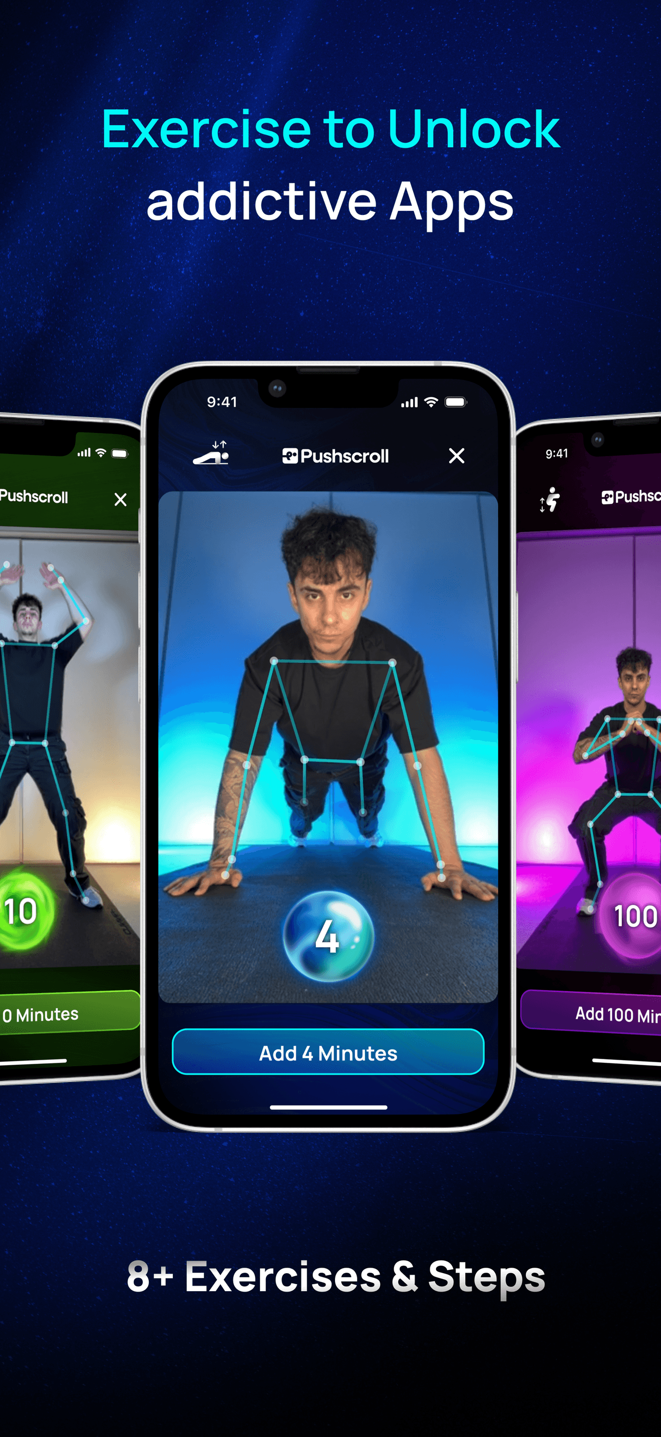 Pushscroll: Exercise To Scroll screenshot 2