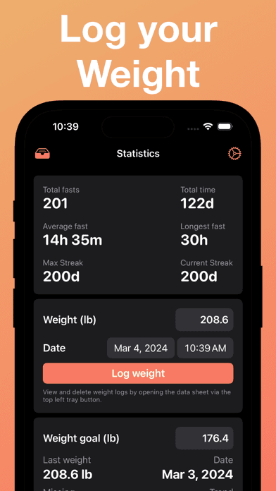 Intermittent Fasting Tracker: screenshot 2