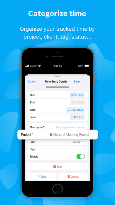 Clockify Time Tracker screenshot 3