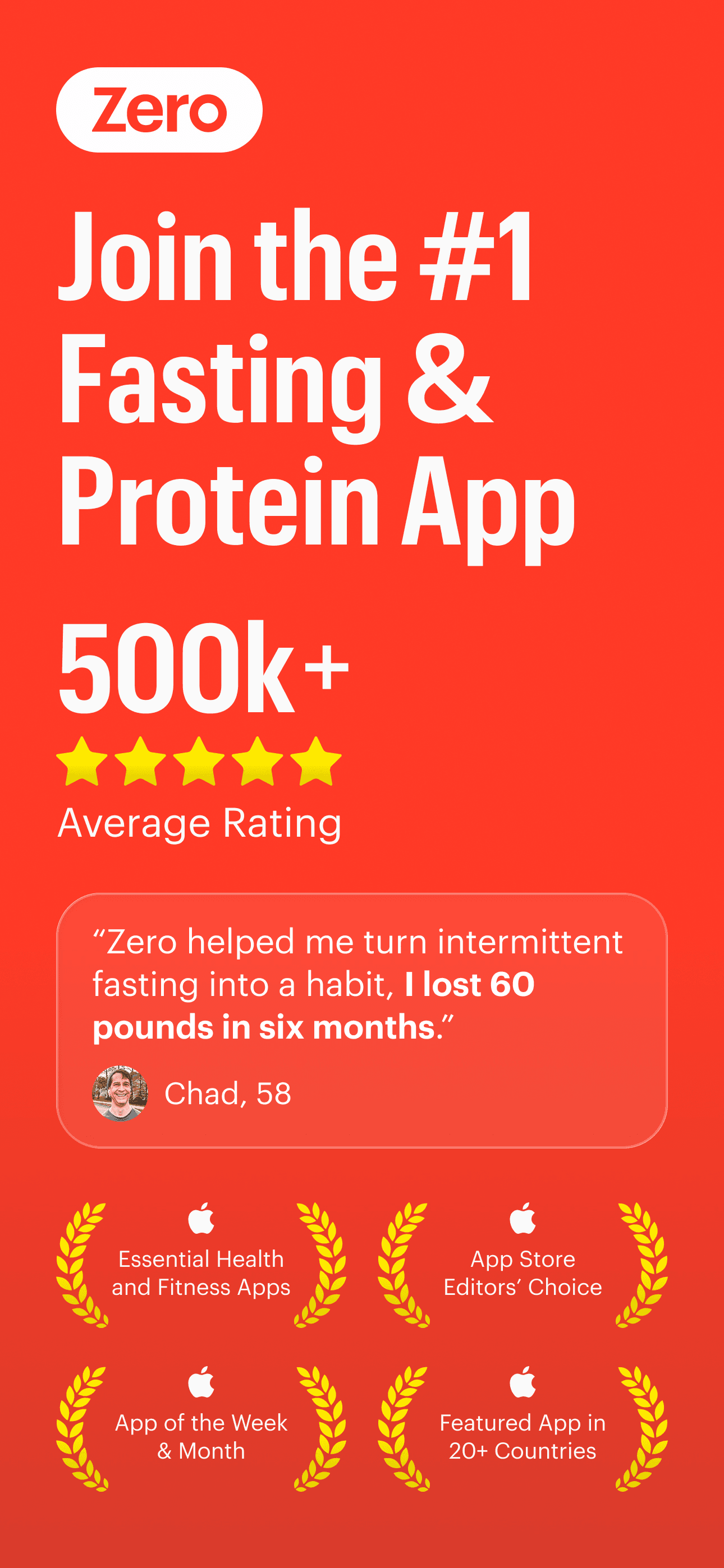 Zero: Fasting & Food Tracker screenshot 1