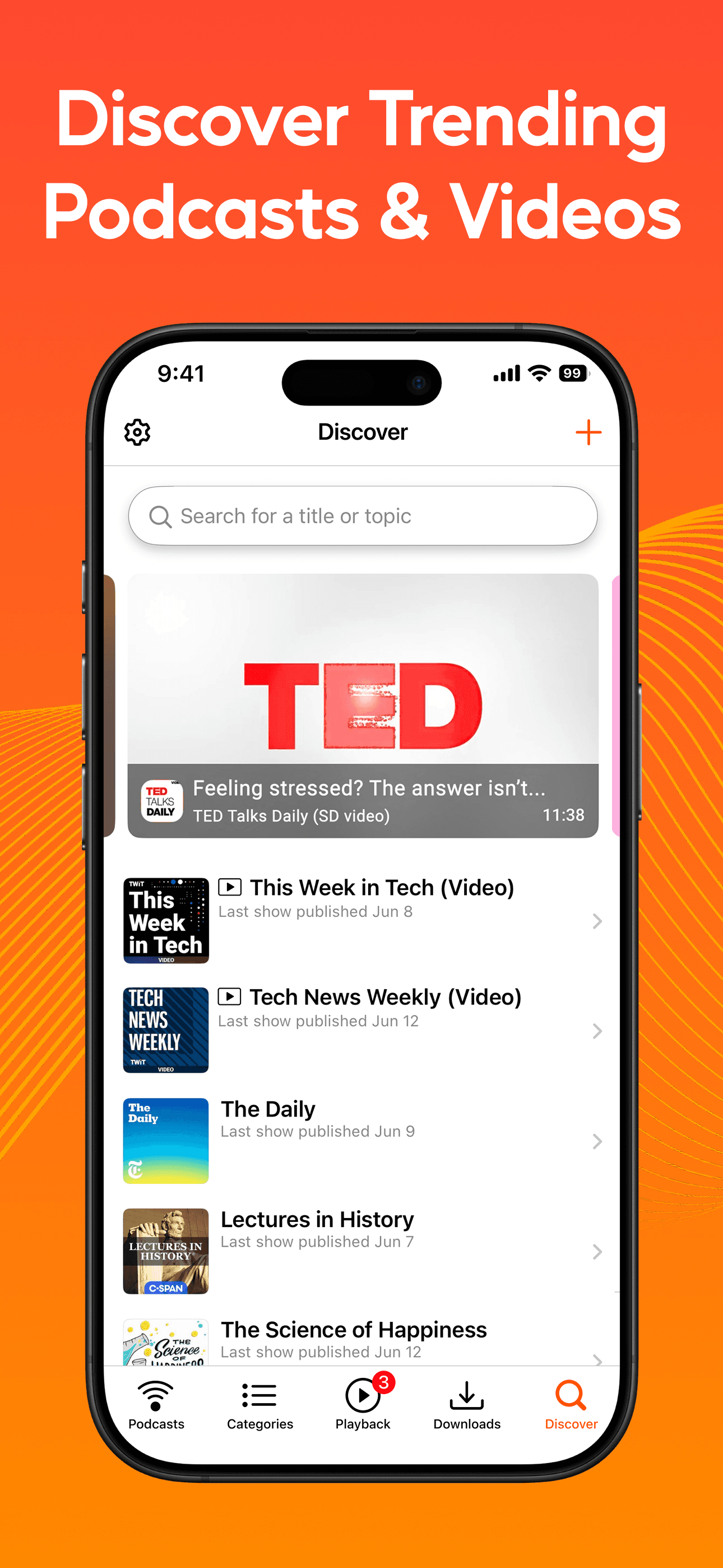 Podcast Player - Video & RSS screenshot 2